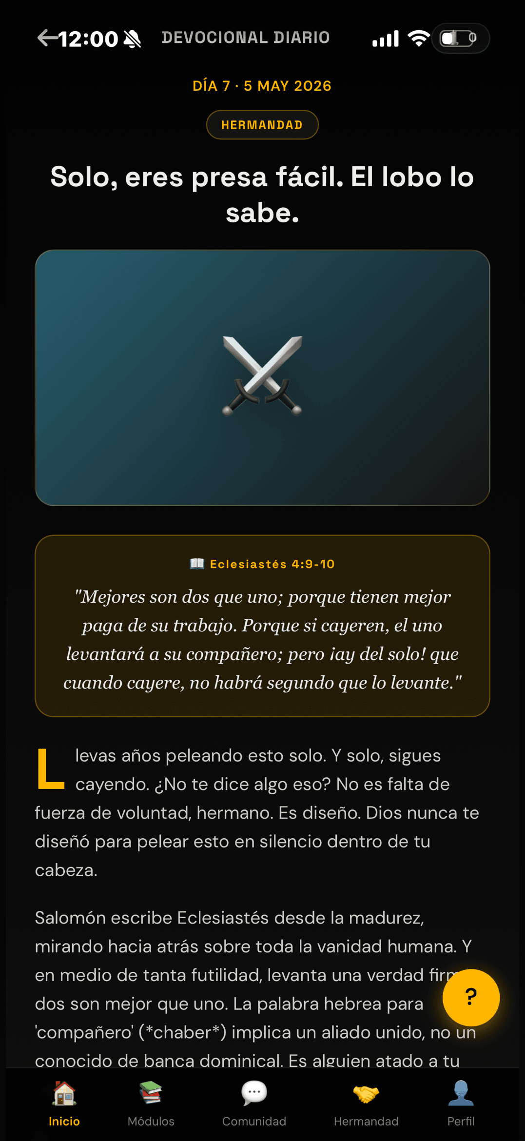Devocional Bajo Fuego
